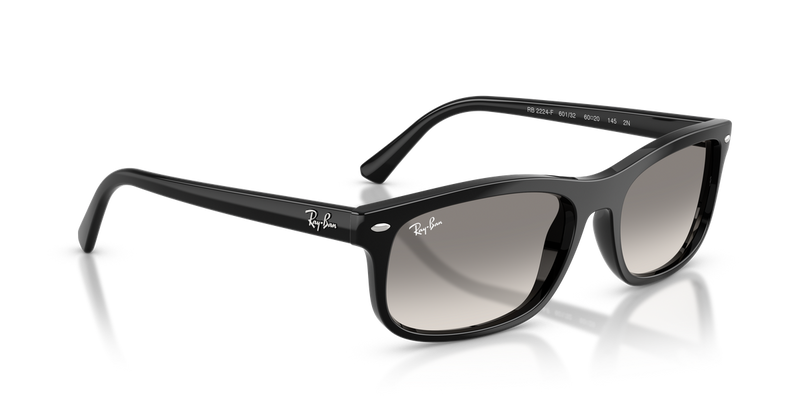 Ray-Ban RB2224F in Black / Clear Gradient Grey (601/32) - Alternate View