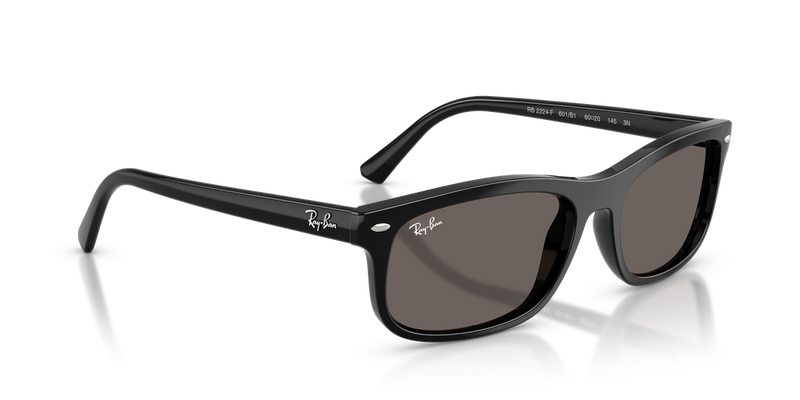 Ray-Ban RB2224F in Black / Dark Grey (601/B1) - Alternate View