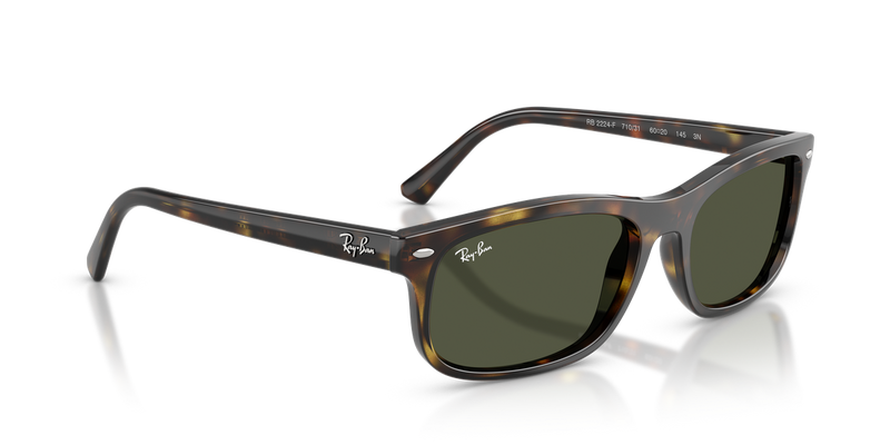 Ray-Ban RB2224F in Havana / Green (710/31) - Alternate View