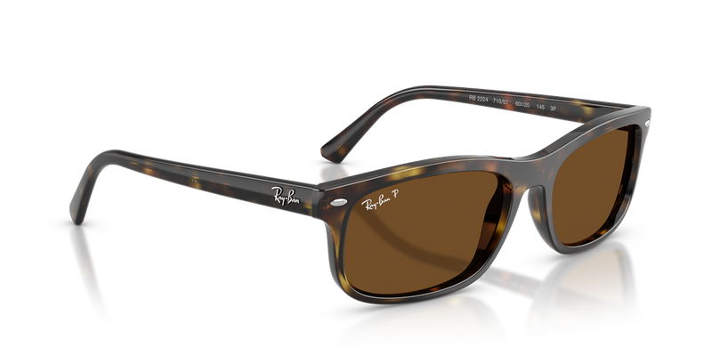 Ray-Ban RB2224 in Havana / Polarized Brown (710/57) - Alternate View