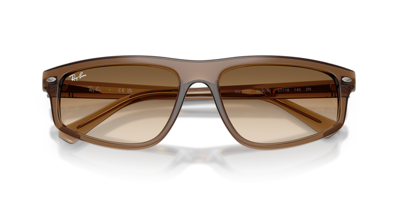 Ray-Ban RB2225 in Transparent Light Brown / Clear Gradient Brown (664051) - Side View
