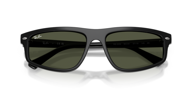 Ray-Ban RB2225 in Black / Green (901/31) - Alternate View