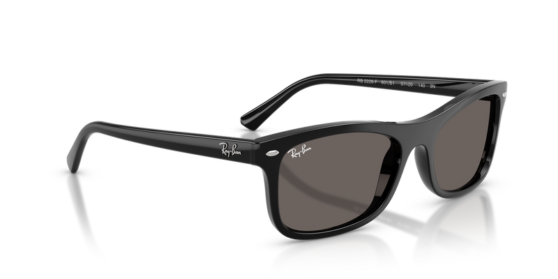 Ray-Ban RB2226F in Black / Dark Grey (601/B1) - Alternate View