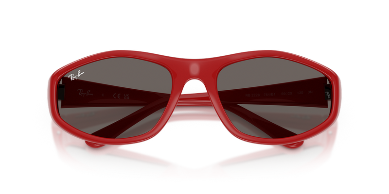 Ray-Ban RB2228 in Red - Alternate View