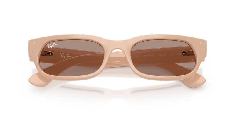 Ray-Ban RB2236F in Nude - Side View