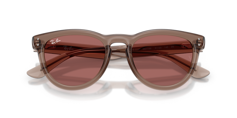 Ray-Ban RB2237 in Transparent Light Brown - Side View