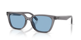Transparent Grey / Light Blue (139972)