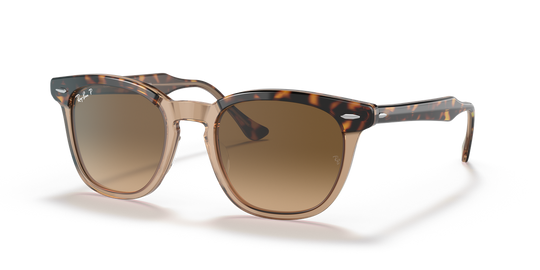 Ray-Ban HAWKEYE - Havana On Transparent Brown / Brown Polarized (1292M2)