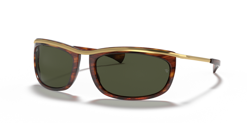 Ray-Ban OLYMPIAN I in Striped Havana - Front View