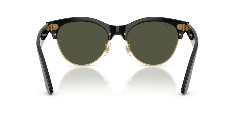 Ray-Ban CLUBMASTER WAY in Black On Gold / Green (901/31) - Alternate View