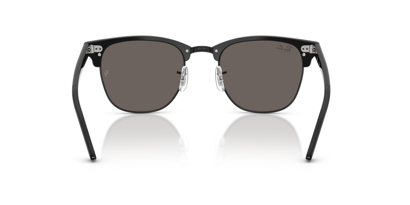 Ray-Ban CLUBMASTER in Black On Black - Temple Detail
