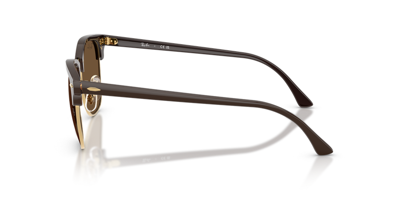 Ray-Ban CLUBMASTER in Brown & Gold - Alternate View