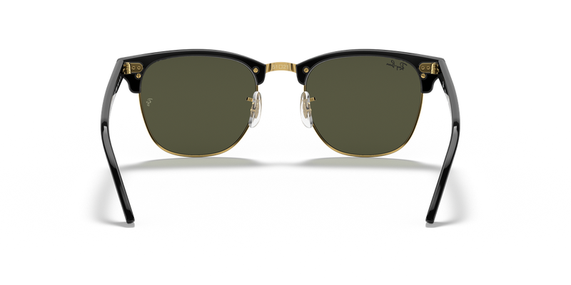 Ray-Ban CLUBMASTER in Black On Gold - Alternate View