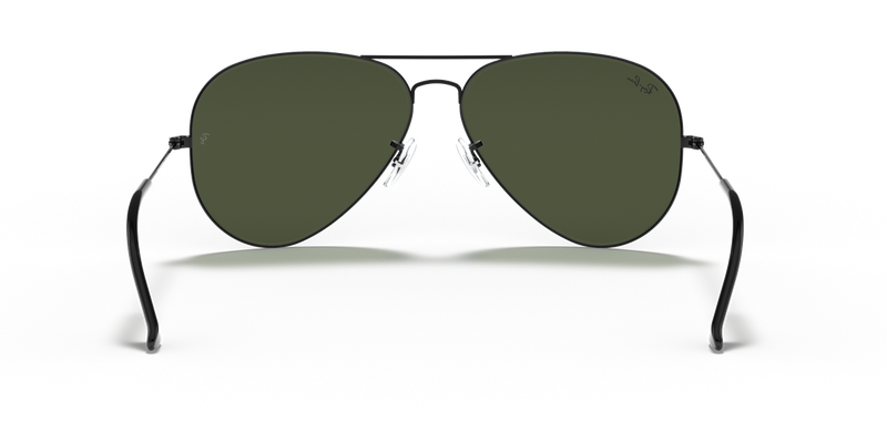 Ray-Ban AVIATOR LARGE METAL II in Black / G-15 Green (L2821) - Temple Detail