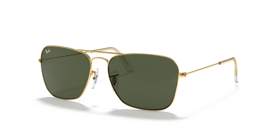 Ray-Ban CARAVAN - Arista Gold / G-15 Green (001)