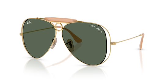 Ray-Ban RB3138M - Arista Gold / Dark Green (001/71)
