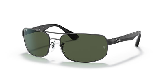 Ray-Ban RB3445 - Black / G-15 Green Polarized (002/58)