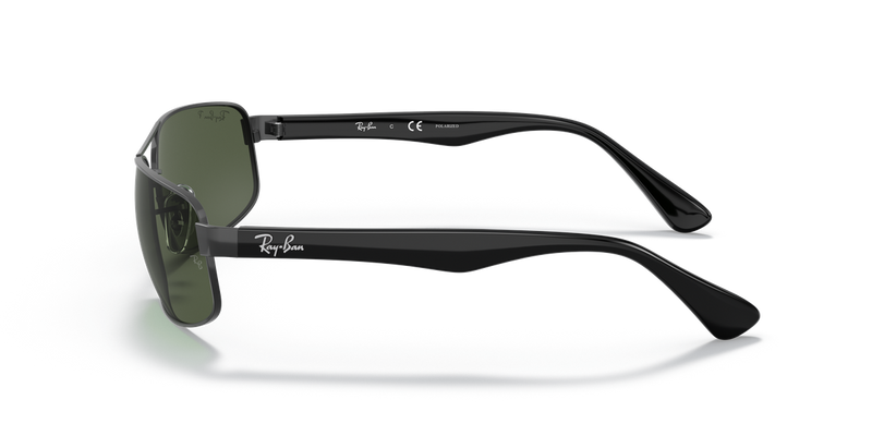 Ray-Ban RB3445 in Black - Back View