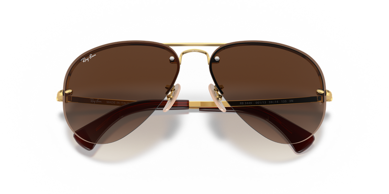 Ray-Ban RB3449 in Arista Gold - Side View
