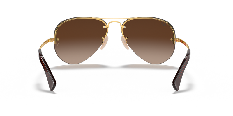 Ray-Ban RB3449 in Arista Gold - Temple Detail