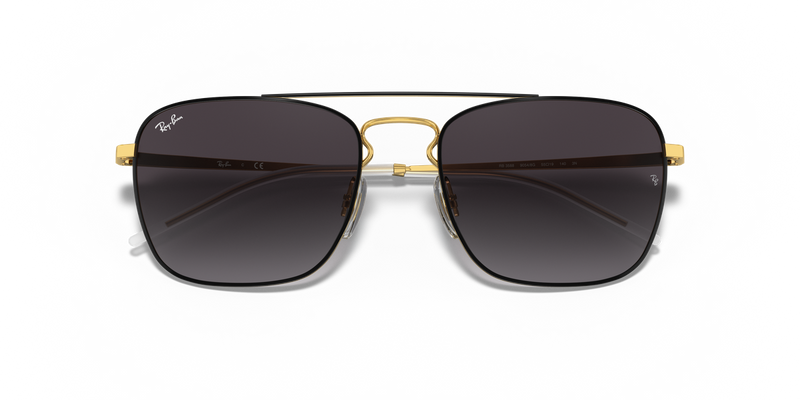 Ray-Ban RB3588 in Black On Gold / Grey (90548G) - Alternate View