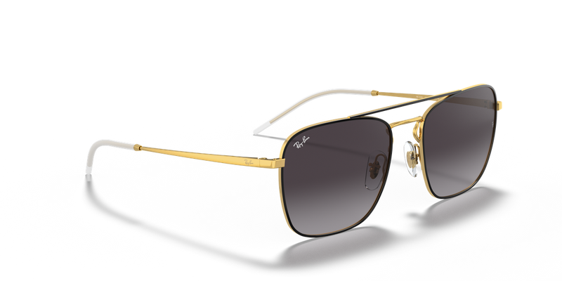 Ray-Ban RB3588 in Black On Gold / Grey (90548G) - Alternate View