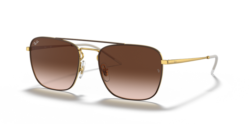 Ray-Ban RB3588 in Brown On Gold / Brown Gradient (905513) - Alternate View