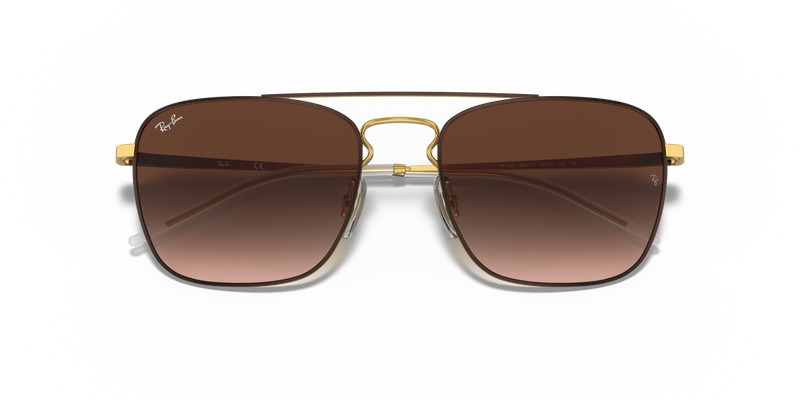 Ray-Ban RB3588 in Brown On Gold / Brown Gradient (905513) - Alternate View