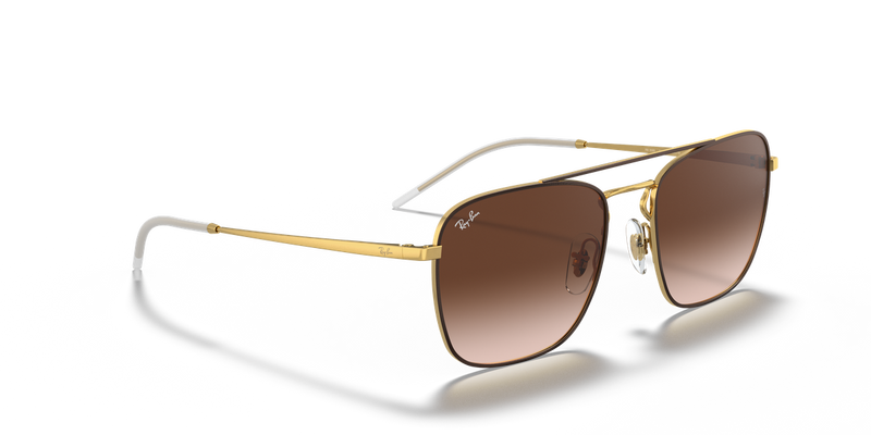 Ray-Ban RB3588 in Brown On Gold / Brown Gradient (905513) - Alternate View