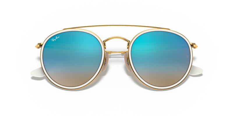 Ray-Ban RB3647N in Arista Gold / Blue Flash (001/4O) - Alternate View