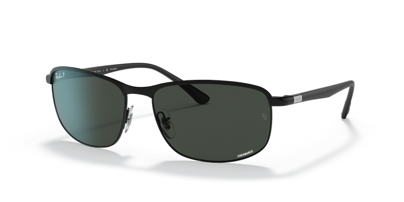 Ray-Ban RB3671CH in Black / Dark Grey Polarized+ (186/K8) - Alternate View