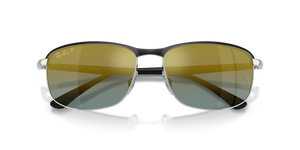 Black On Silver / Gold Polarized+ (9144J0)