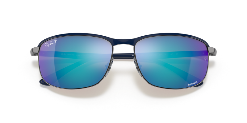 Ray-Ban RB3671CH in Blue On Gunmetal / Grey & Blue Polarized+ (92044L) - Alternate View