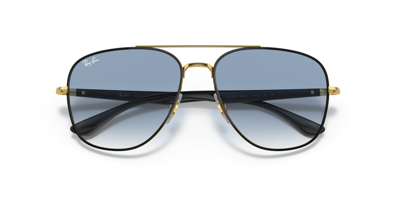 Ray-Ban RB3683 in Black On Gold - Alternate View