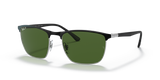 Black On Silver / Dark Green Polarized+ (9144P1)