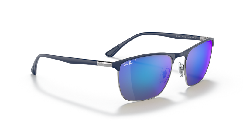 Ray-Ban RB3686 in Blue On Gunmetal - Alternate View