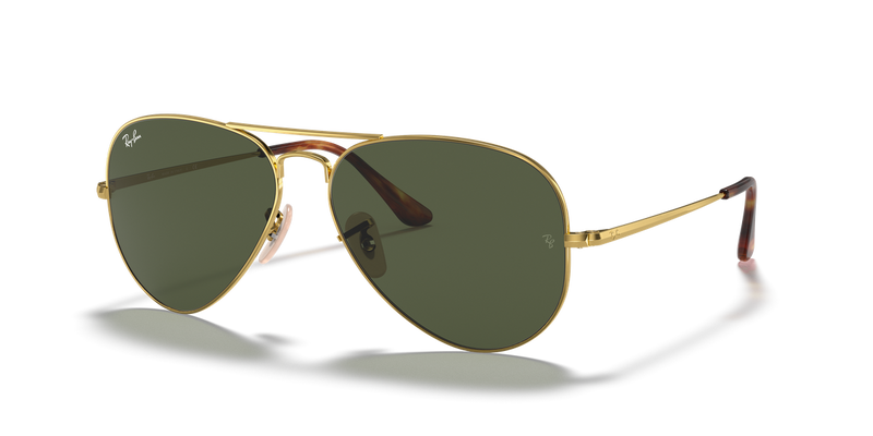 Ray-Ban AVIATOR METAL II in Arista Gold / G-15 Green (914731) - Alternate View