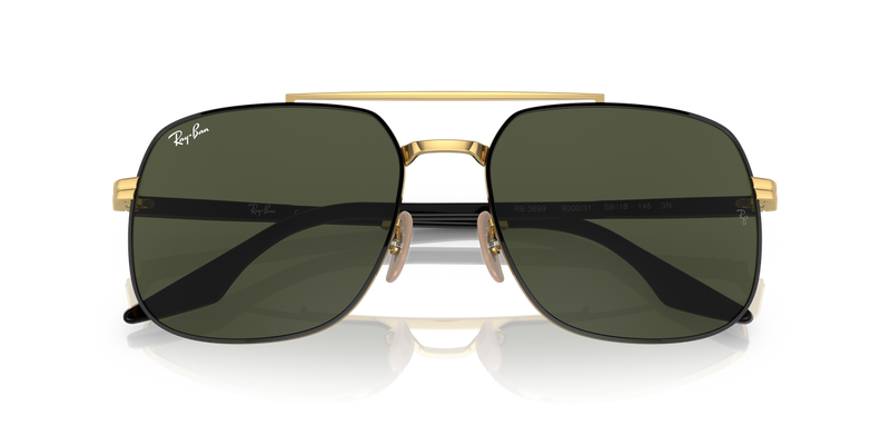 Ray-Ban RB3699 in Black On Gold - Alternate View