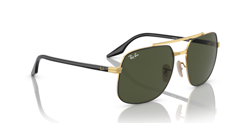 Ray-Ban RB3699 in Black On Gold - Alternate View