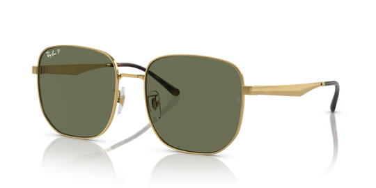 Ray-Ban RB3713D - Arista Gold / Dark Green Polarized (001/9A)