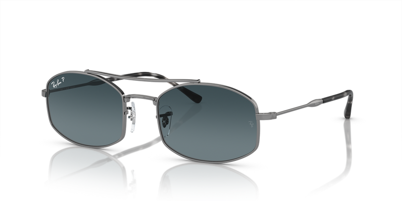 Ray-Ban RB3719 in Gunmetal / Dark Blue Polarized (004/S3) - Alternate View