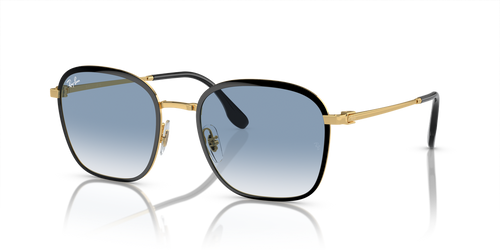 Black On Gold / Light Blue (90003F)