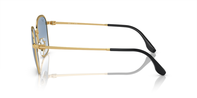 Ray-Ban RB3720 in Black On Gold - Back View