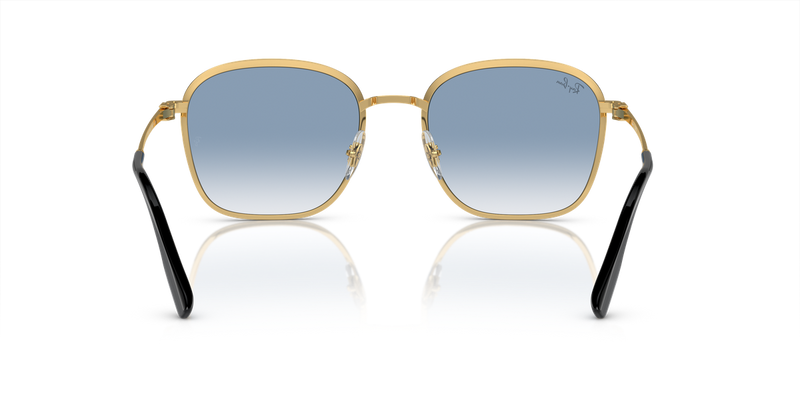 Ray-Ban RB3720 in Black On Gold - Temple Detail