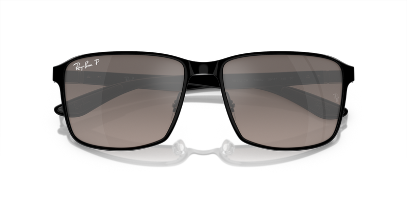 Ray-Ban RB3721CH in Black On Black - Side View