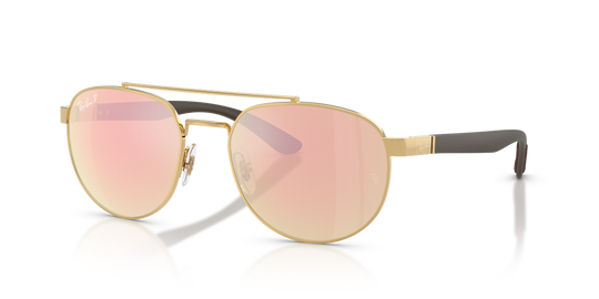 Ray-Ban RB3736CH - Arista Gold / Orange Mirror Pink Polarized+ (001/I0)