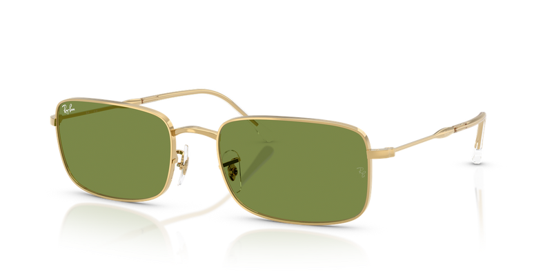 Ray-Ban RB3746 in Arista Gold / Green (001/4E) - Front View