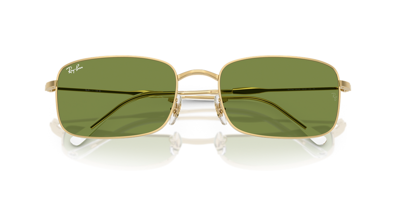 Ray-Ban RB3746 in Arista Gold / Green (001/4E) - Side View
