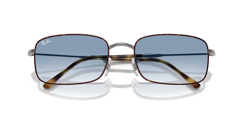 Ray-Ban RB3746 in Havana On Gunmetal / Clear Gradient Blue (92703F) - Alternate View