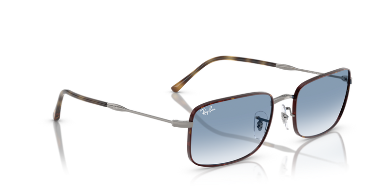 Ray-Ban RB3746 in Havana On Gunmetal / Clear Gradient Blue (92703F) - Alternate View